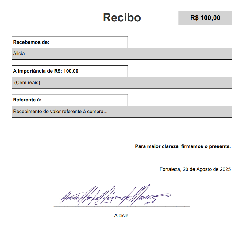 Gerando recibo avulso  - imagem 3