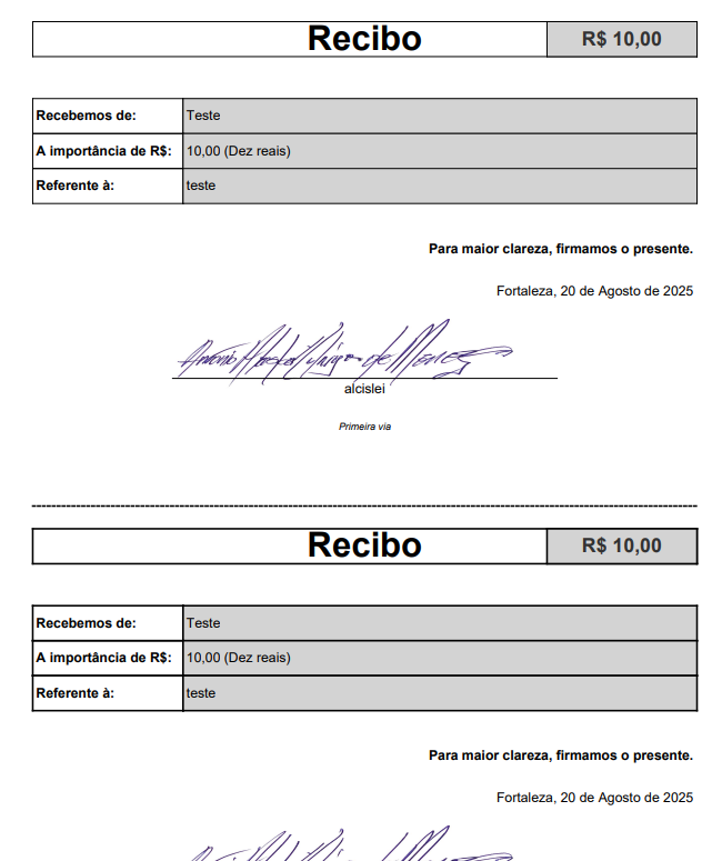 Gerando recibo avulso  - imagem 4