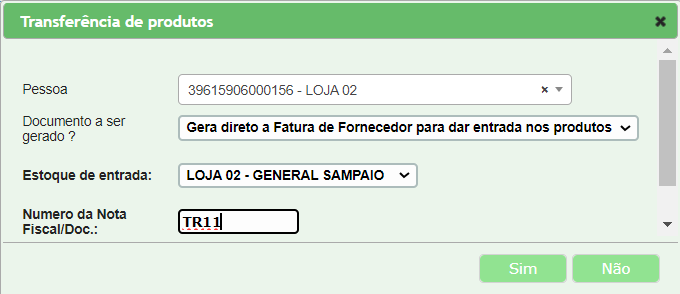 Recebendo transferências de outras lojas e dando entrada no estoque - imagem 5